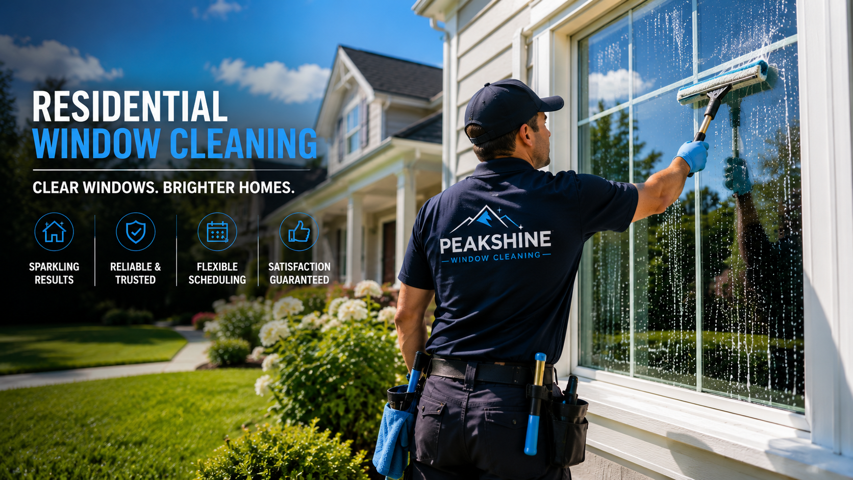 PeakShine residential window cleaning